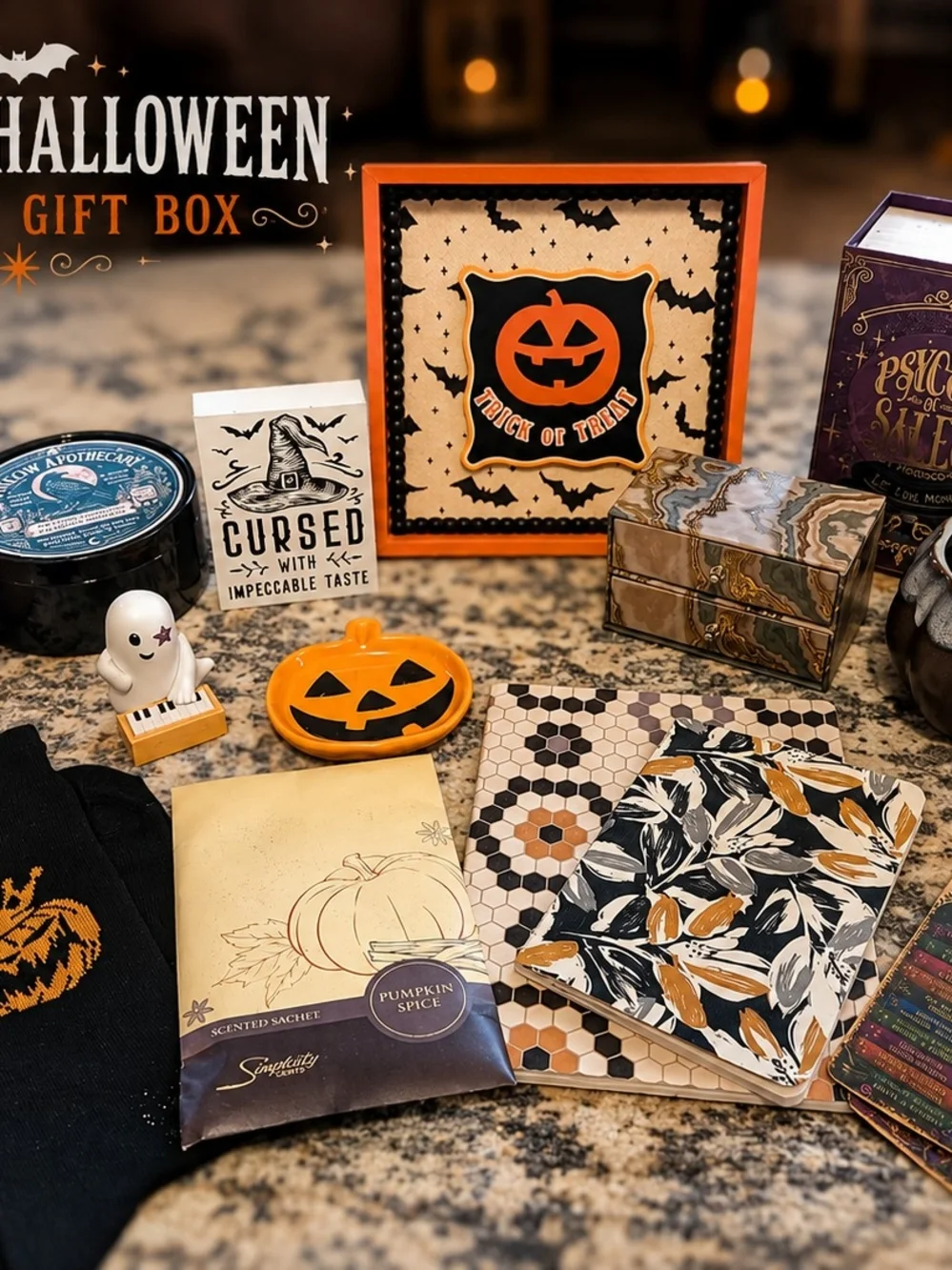 Haunted Halloween Mystery Box Spooky Goth Surprise Gift Box